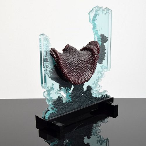 K. William LeQuier Glass Sculpture, Unique Work