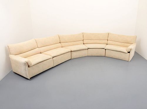 Saporiti Italia Curved Sectional Sofa