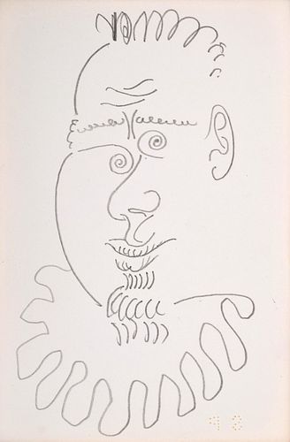 Pablo Picasso "Charles Feld" Double-Sided Drawing