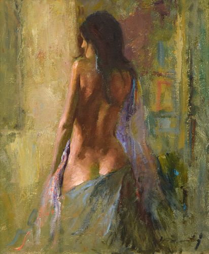 Joan Marti Painting, Female Nude