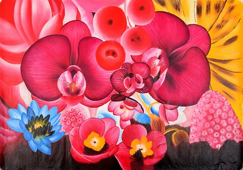 Large Marc Quinn Floral Canvas Print