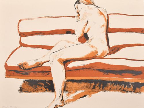 Philip Pearlstein Nude Lithograph, Signed Edition