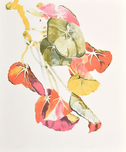 Sondra Freckelton Floral Lithograph, Signed Edition