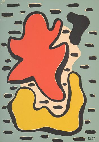 Fernand Leger Serigraph, Stamped Edition
