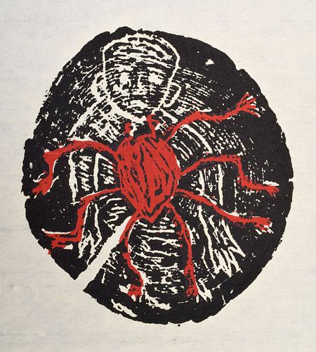 Richard Bosman "Spider" Woodcut, Signed Edition