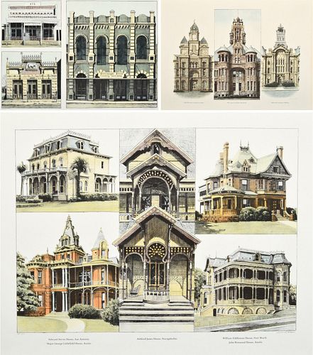 3 Richard Haas Architecture Lithographs, Signed