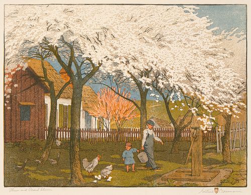 Gustave Baumann, Plum and Peach Bloom, 1912