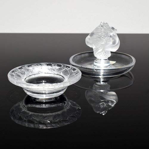 Lalique "Irene" Bowl & "Roxane" Ring Holder
