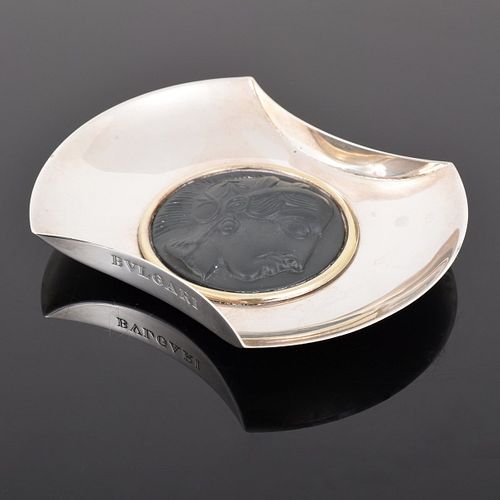 Bvlgari Sterling Silver Coin Dish