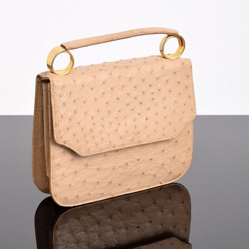 Sacha Paris Vintage Ostrich Handbag