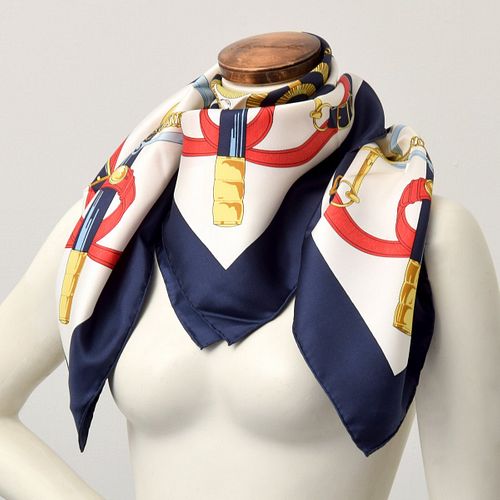 Hermes "Eperon D'or" Silk Scarf