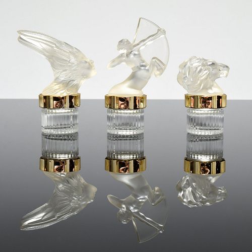 Lalique "Les Mascottes Miniatures" Perfume Bottles