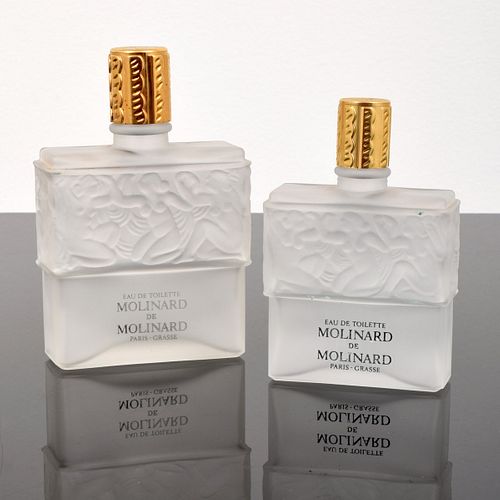2 Lalique for Molinard "Molinard" Perfume Bottles