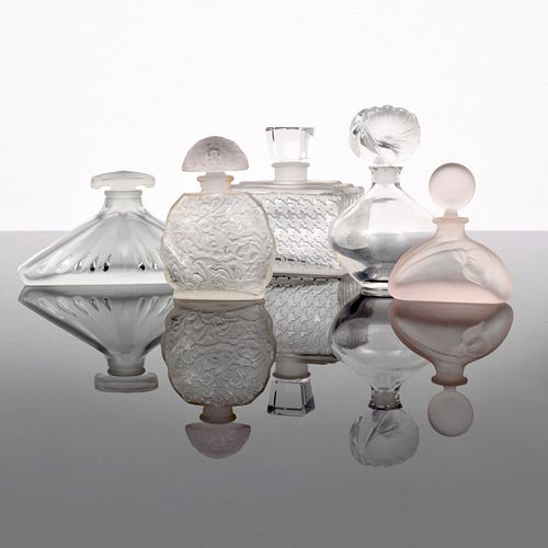 5 Perfume Bottles; Christian Dior, Bosse, Waterford...