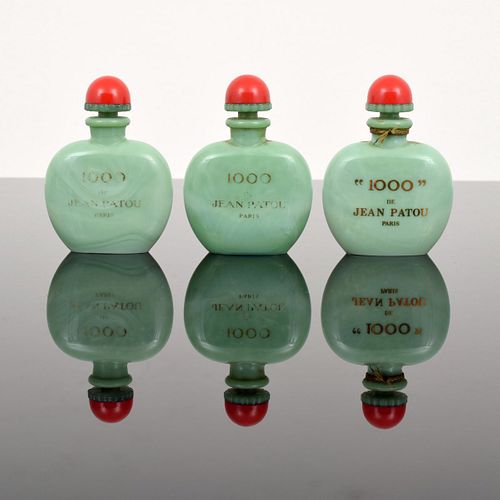 Set of 3 Jean Patou "1000" Perfume Bottles