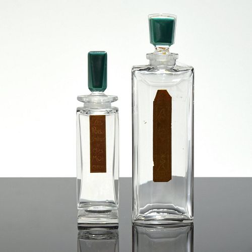 2 Baccarat for Caron Perfume Bottles