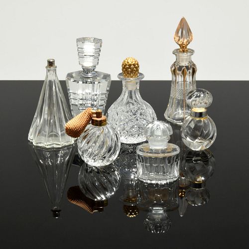 7 Perfume Bottles; Balenciaga, Borghese...