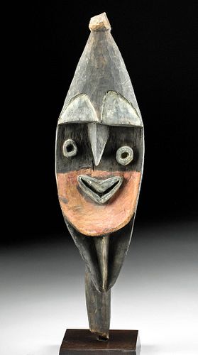 20th C. Papua New Guinea Abelam Painted Wood Yam Mask
