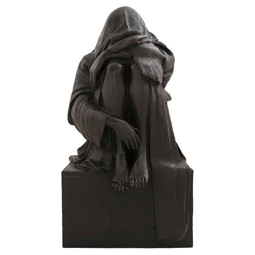 SANTIAGO CARBONELL, Figura que se esconde tras el advenimiento de su propia sombra,Firmada,Escultura 8/9, 111.5 x 62 x 63cm, Certificado | SANTIAGO CA