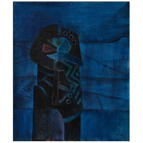 FERNANDO DE SZYSZLO, Sombras azules, ca. 1980, Firmado, Óleo sobre tela, 60 x 50 cm, 60 x 50 cm, Con copia de documento | FERNANDO DE SZYSZLO, Sombras