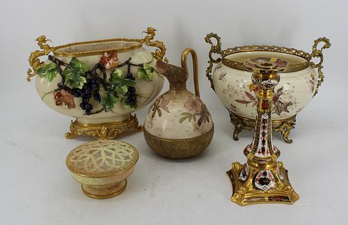 Lot Of Assorted Antique Porcelains.