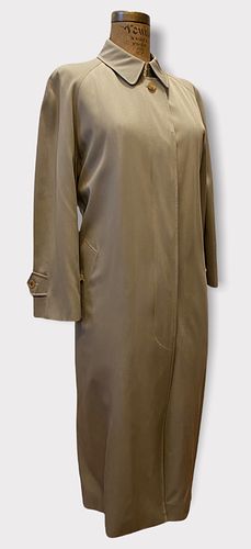 Vintage BURBERRY Khaki Oversized Trench Coat sz Large