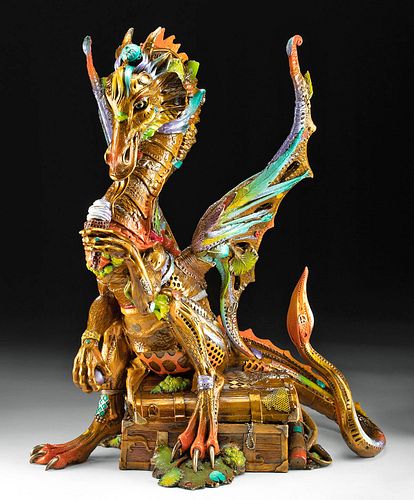 Nano Lopez Bronze "Davian" Dragon Sculpture