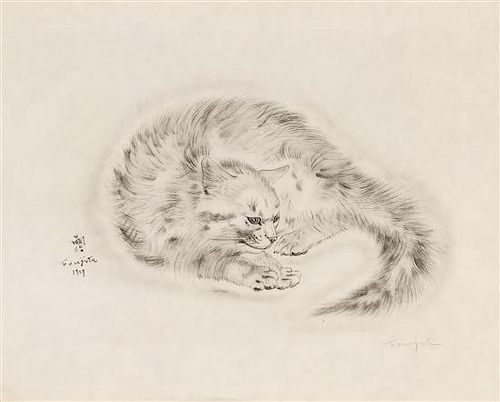 FOUJITA, TSUGOUHARA. 20 etchings from A Book of Cats. New York, 1930. One signed in pencil.