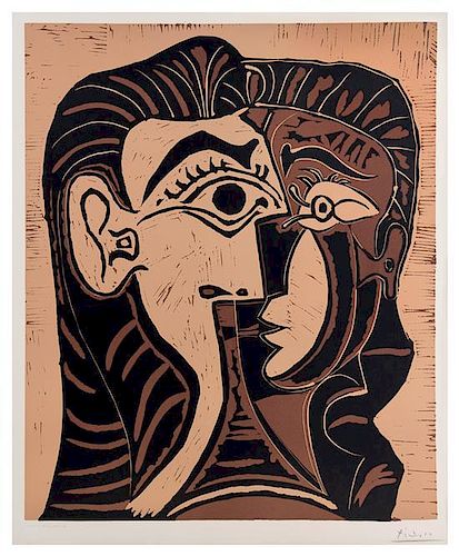 Pablo Picasso, (Spanish, 1881-1973), Portrait de Jacqueline de face I, 1961