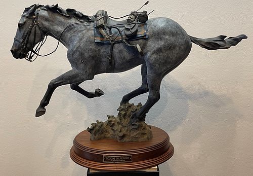 D Michael Thomas Bronze Horse Sculpture " Medicine Trail Runaway" 