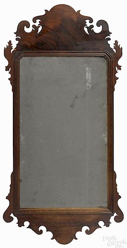 Chippendale mahogany looking glass, ca. 1800, 44'' h.