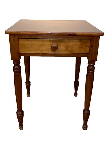 American Maple One Drawer Stand, 19thc.