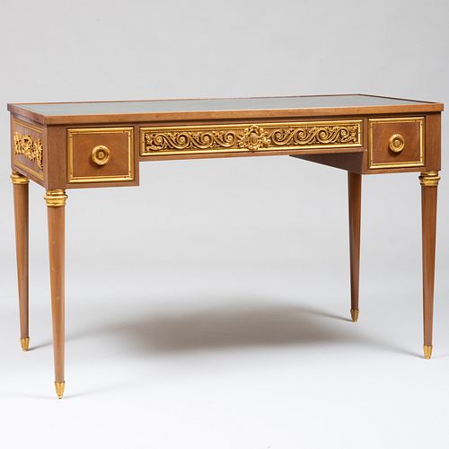 Louis XVI Style Gilt-Bronze-Mounted Mahogany Tric Trac Table