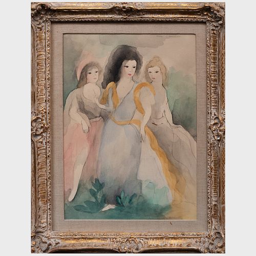After Marie Laurencin (1883-1956): Trois femmes