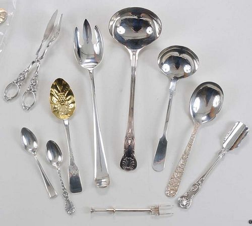 Thirty-Six Silver Flatware Pieces