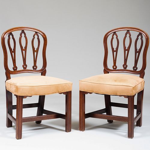 Pair of George III Mahogany Side Chairs