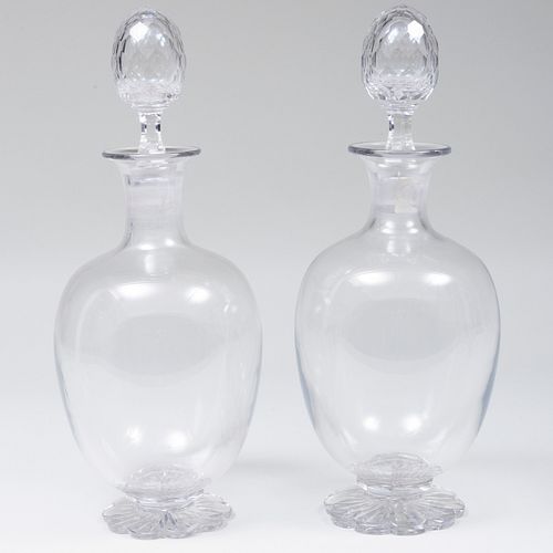Pair of  Cut Glass Apothecary Jars and Stoppers