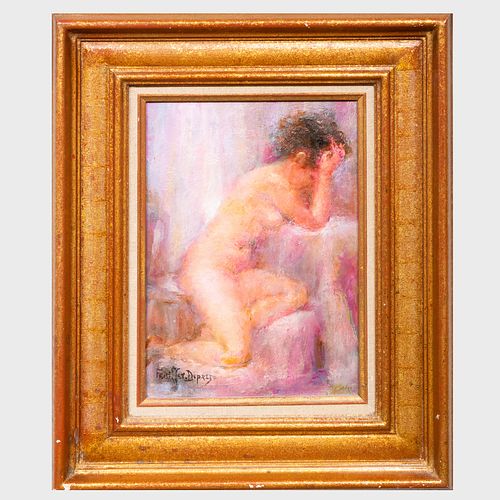 French School: Seated Nude