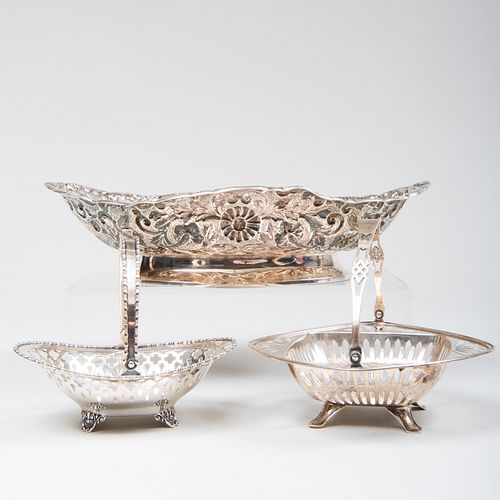 Set of Three American Silver Table Articles