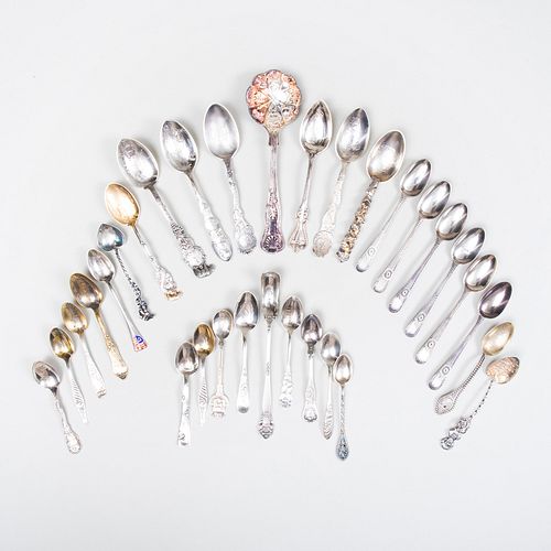 Group of American Silver Souvenir Spoons