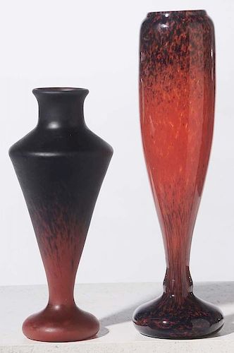 Charles Schneider Art Glass Vase and