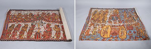 Two Sino-Tibetan Painted Thangkas