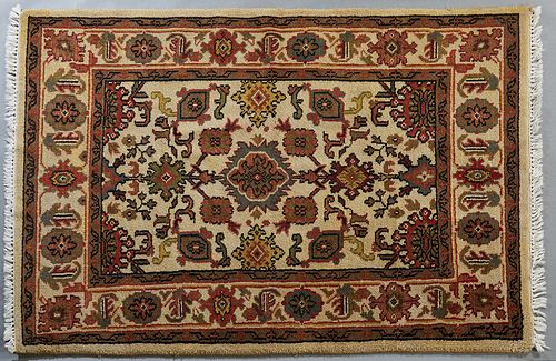 Carpet, 4' x 6'. Provenance: Palmira, the Estate of Sarkis Kaltakdjian (Sarkis Oriental Rugs), Prairieville, Louisiana.