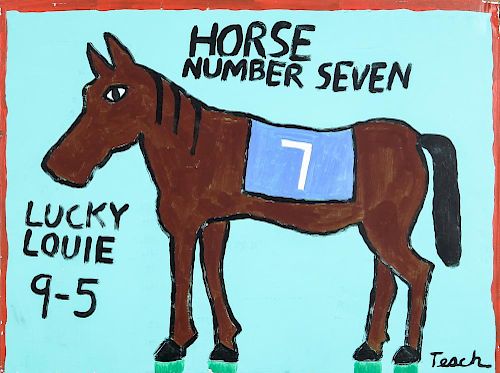 Mike Tesch (20th c.) Horse Number Seven