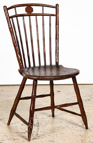 Antique Windsor Chair Stamped E.P. Rose