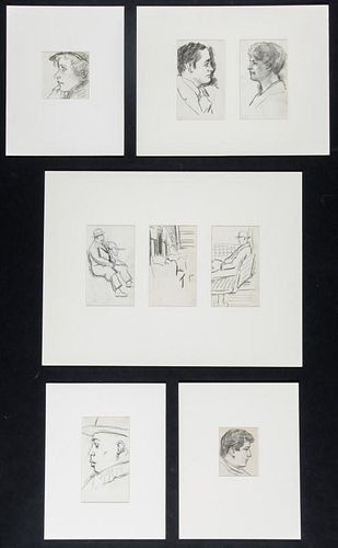 Julius Bloch (American, 1888-1966) 8 Drawings