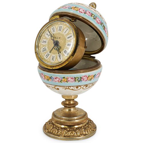 French Porcelain Oyster Clock