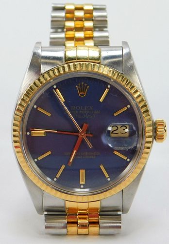 Mens Rolex Oyster Perpetual S. S. & 18K Gold Watch