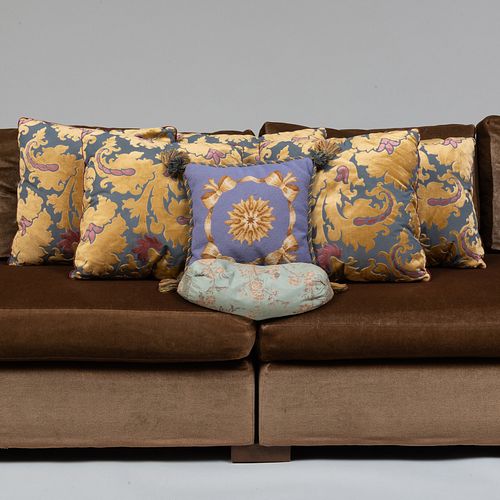 Group of Seven Miscellaneous Decorative Pillows