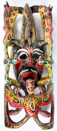 Vintage Mexican Festival Mask
